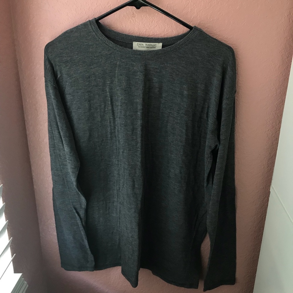 grey zara shirt/sweater